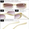 VEVESMUNDO Women's Cat-Eye Tinted Sun Reading Glasses with UV Protection, +1.0 to +4.0 (+3.5, 1 pc, Beige) view 4