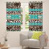 Leopard Print Brown and Black Window Curtains view 4