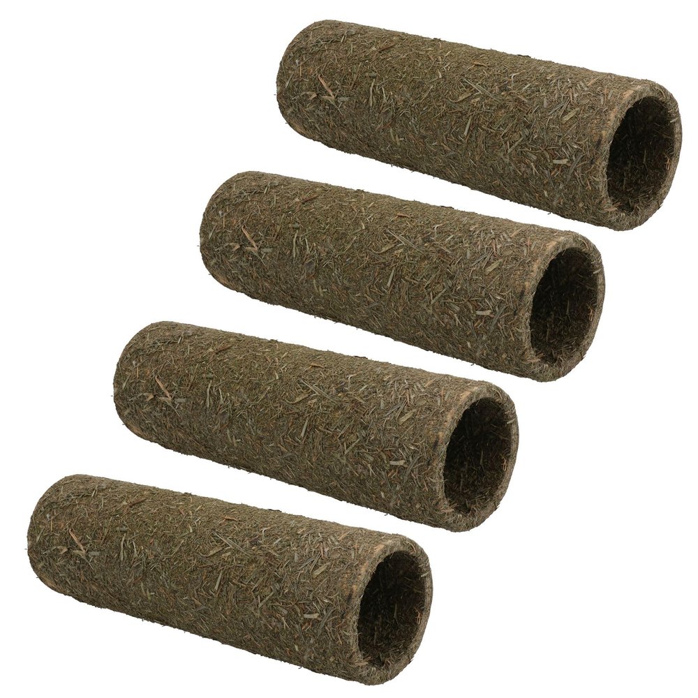 Hay 'n' Hide Tunnel for Hamsters and Mice, Extra Small, 4 Count