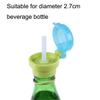 Knig Design 2-Pack Straw Lid Covers with Screw Closure for Baby Water Bottles, Green view 2