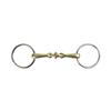 AK Loose Ring Rhombus with Copper Roller Middle Link German Silver Horse Bit AKRS-2625, 4.75 in view 1