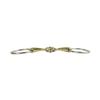 AK Loose Ring Rhombus with Copper Roller Middle Link German Silver Horse Bit AKRS-2625, 4.75 in view 3