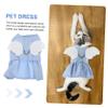 ABOOFAN Breathable Pet Dress with Harness Hook view 2