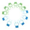 Healeved Nose Clips for Nosebleeds, 36 Pieces, Portable Foam Clamps, Green and Blue view 1