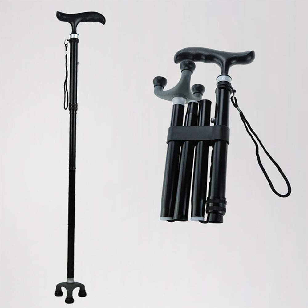 Adjustable Foldable Walking Cane with T-Handle for Men and Women
