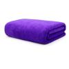 Solid-Color Thick Microfiber Bath Towel, Purple, 1 pc view 1