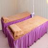 Solid-Color Thick Microfiber Bath Towel, Purple, 1 pc view 3