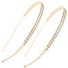 Rhinestone Headbands, Silver Bridal Headbands, 2-Piece Set (Gold) view 1