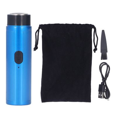 Compact Electric Shaver for Travel (Blue)