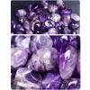 DECORN 2.2 lb Large Natural Amethyst Tumbled Stones, 0.8–1.2 in view 3