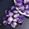 DECORN 2.2 lb Large Natural Amethyst Tumbled Stones, 0.8–1.2 in view 4