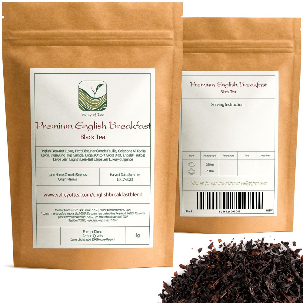 English Breakfast Loose Leaf Tea - Robust Black Tea Classic