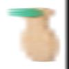 Green Bamboo Toothbrush for Adults and Children view 1