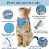 Escape-Proof Cat Harness with Leash, Reflective Mesh, Gray, Size M view 2