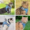 Escape-Proof Cat Harness with Leash, Reflective Mesh, Gray, Size M view 4