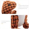 Andiker Plush Dog Toy with Squeaker - Dinosaur Shape (Brown) view 3