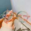AOOLIA Retro Round Reading Glasses, Large Frame, Blue Light Blocking, Multicolor, +3.5 view 4