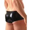 ERNZI Latex Briefs, Army Green, Handmade Fetish Underwear for Men, Black, S view 3