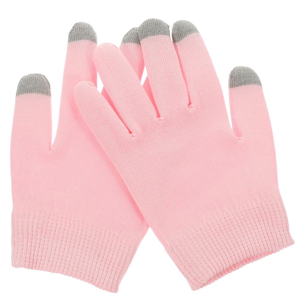 Pink Cotton Gel Moisturizing Gloves, 1 Pair
