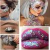 Body Glitter Gel, Chunky Sequins Glitter Liquid Gel, Purple view 4