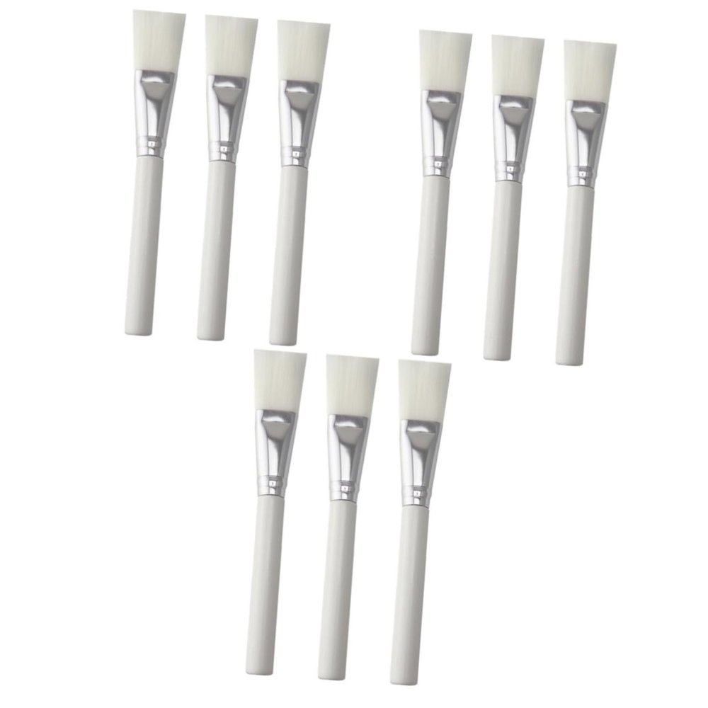 FOMIYES 9-Piece Wooden Facial Mask Brush Set