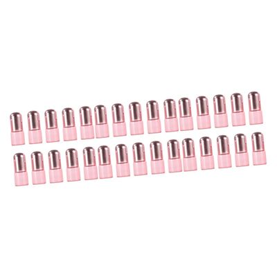 FOMIYES 30-Piece Refillable Roller Bottles for Essential Oils, Rose Gold Ball, Clear Head and Cap