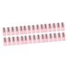FOMIYES 30-Piece Refillable Roller Bottles for Essential Oils, Rose Gold Ball, Clear Head and Cap view 1
