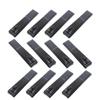 Black Carbon Steel Nail Clippers, 12-Piece Set view 1