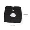 FRCOLOR Black Silk Crepe Hairdressing Cape with Viewing Window view 2