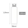BPZXL 6-Pack 100 ml Transparent Plastic Refillable Lotion Bottles with Flip-Top Caps view 2