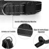 Norhogo Dog Collar, Classic Adjustable Reflective Nylon Collar, Suitable for Medium Dogs, Black, M view 3
