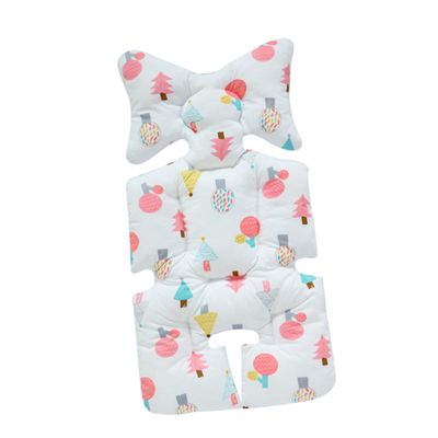 Toyvian Breathable Cotton Stroller Seat Cushion for Babies
