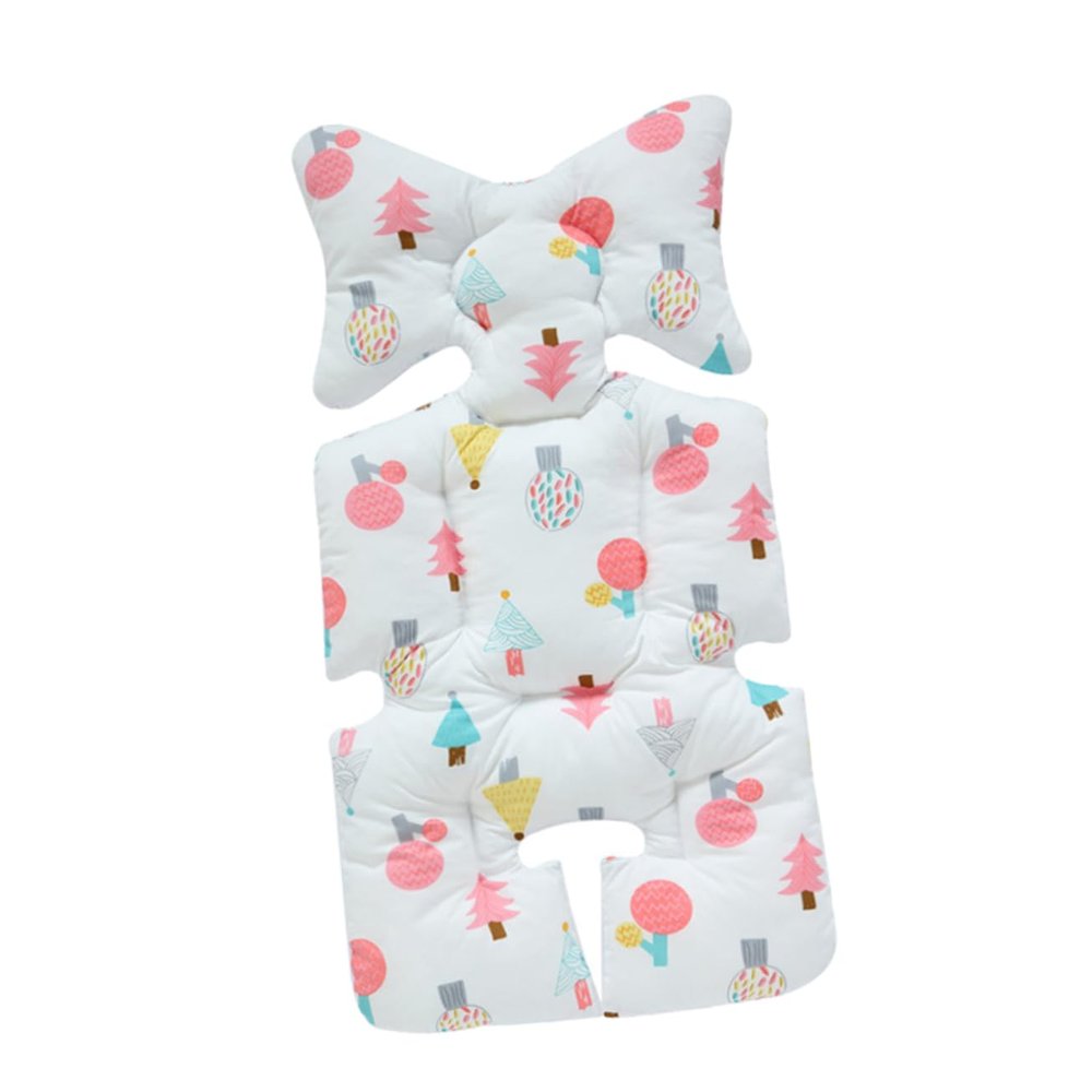 Toyvian Breathable Cotton Stroller Seat Cushion for Babies