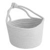 TOYANDONA 2-Piece Woven Hanging Basket, Cotton Rope Decorative Storage Baskets for Toys and Small Items view 4