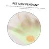 Warmhm 2-Piece Silver Pet Cremation Urns for Bird Ashes view 2