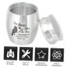 Warmhm 2-Piece Silver Pet Cremation Urns for Bird Ashes view 4