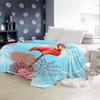 IHIPPO Cozy Blanket 150 x 200 cm, Palm Leaf and Flamingo Pattern, Flannel Throw Blanket view 4