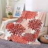 IHIPPO Coral Plush Blanket 150 x 200 cm, Floral Flannel Throw Blanket view 2