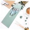 FOMIYES 3-Piece Makeup Brush Set with Wooden Handles for Powder, Concealer, and Eyeshadow view 3