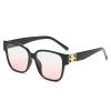 NOVESIXTDAT Large Square Comfort Reading Glasses, Blue-Light-Blocking Computer Readers, Anti-UV Flat-Light Mirror, Pink, +2.50 view 1