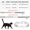 SARUEL Personalized Cat Collar with Name Tag, Blue, S (25cm-32cm) view 2