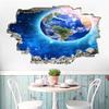 3D Earth Wall-Breakthrough Sticker, Self-Adhesive view 2
