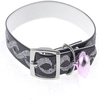 XYZOOM Jingle Bell Glitter Cat Collar