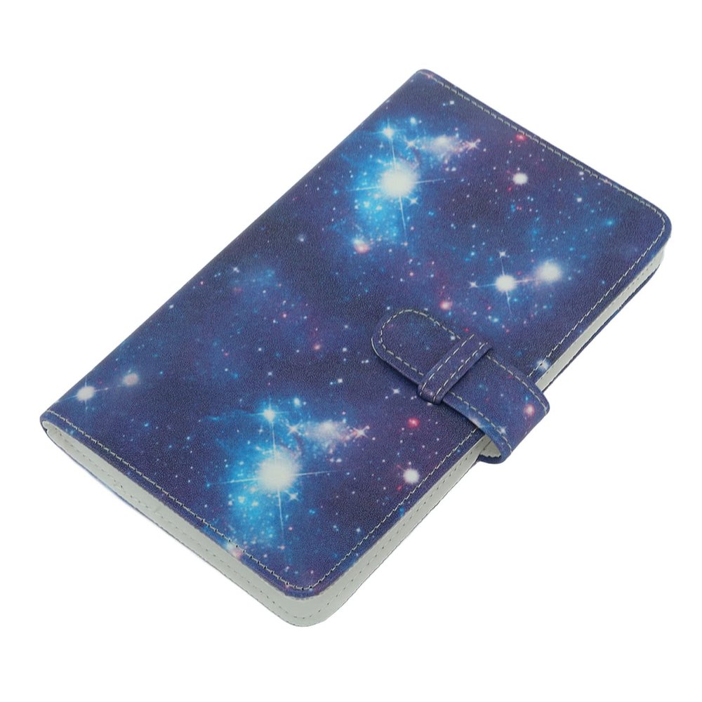 Portable Small Photo Album, Waterproof PU Leather Case, Instant Camera Photo Album for Travel (Starry Sky)