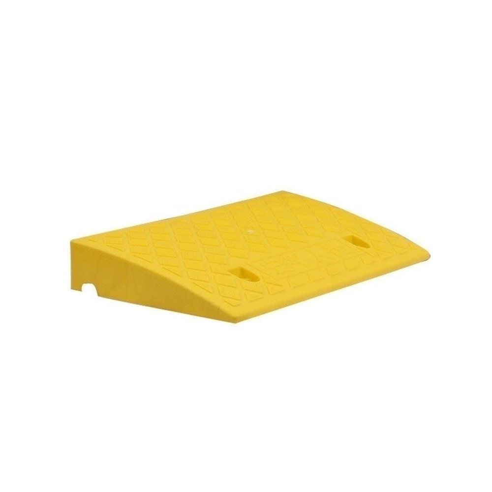 ANSNOW Yellow Plastic Step Ramp Pad, Non-Slip Portable Wheelchair Ramp, Garden/Parking Curb Ramp, Home Wheelchair Ramp, 511 cm, 50 × 27 × 7 cm