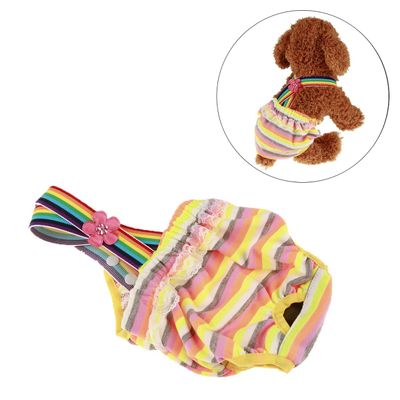 Mipcase Striped Dog Diaper for Females