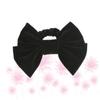 Black Velvet Hair Tie with Large Bow for Women view 2