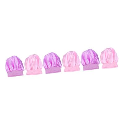 minkissy 6-Piece Wide-Brim Elastic Sleep Caps for Hair Protection During Chemotherapy, Women's Hair Care Caps