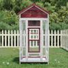Festnight Wooden Bird Aviary with Perches, Nesting Box and Pull-Out Tray, Mocha, 91.5 x 53 x 170 cm view 1