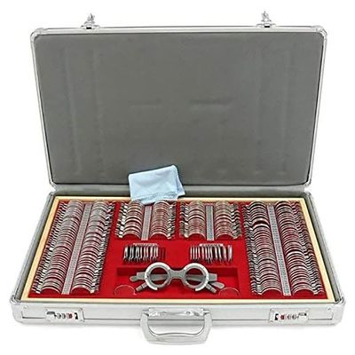 266-Piece Optometry Trial Lens Set with Case and Trial Frame